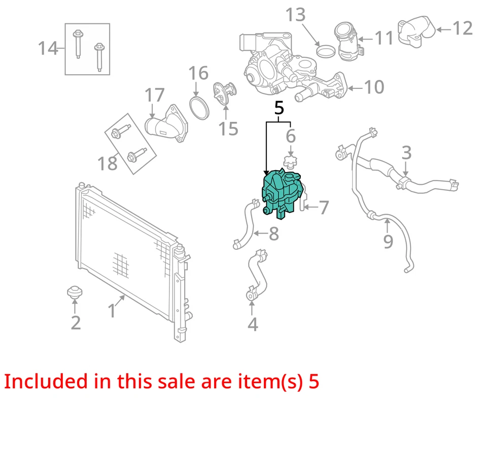 Botella de tanque de expansión de desbordamiento de refrigerante radiador Ford Escape 2001-2012 BLCXL Foto 2 de 3