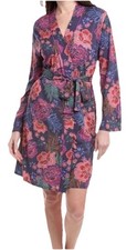 JOHNNY WAS Womens "Jonesy" Sleep Robe-All Over Floral-Belted-Sz S-NEW