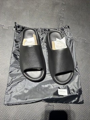 Yeezy Slides YZY YS-01 Black - Ships Today! Size 9 - 100% Authentic
