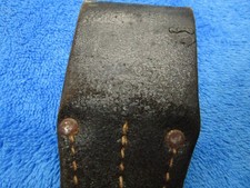BAÏONNETTE DE COMBAT ORIGINALE VINTAGE ALLEMANDE DÉBUT WW2 K98 CUIR GRENOUILLE MARQUÉE 1940