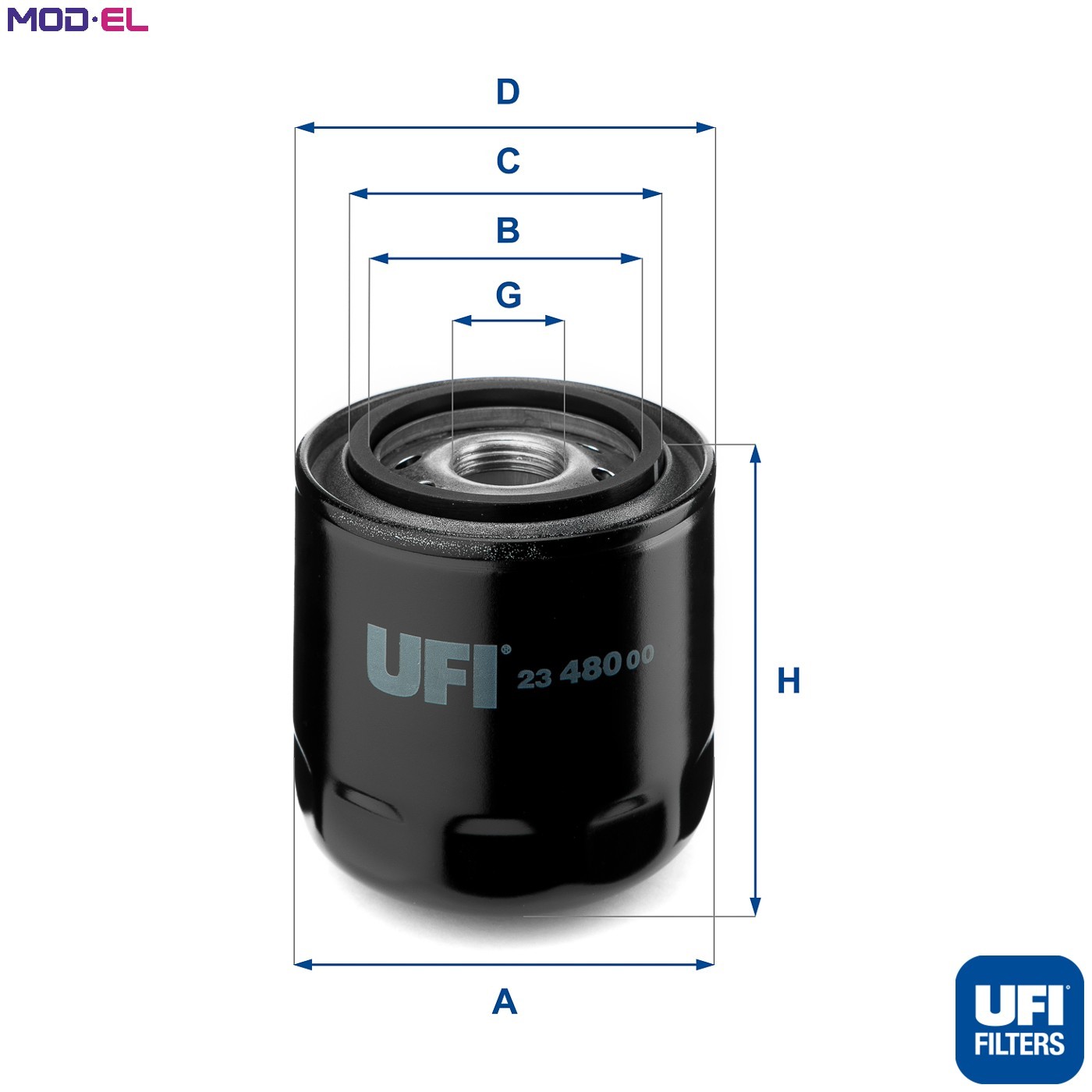 UFI Filters 23.480.00 Oil Filter - Image 4