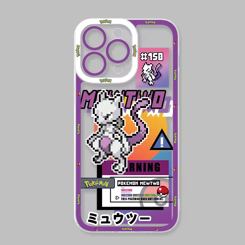 Buy Pokemon Mewtwo Greninja Rayquaza iPhone Case 17 16 15 Pro Max