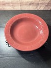 Longaberger "Woven Traditions Paprika" Pasta Serving Bowl 12 Inch With Stand — photo 2