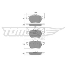 Satz Bremsbeläge Bremsklötze vorne für Seat Leon 1M1 Toledo 2 1M2 id77734