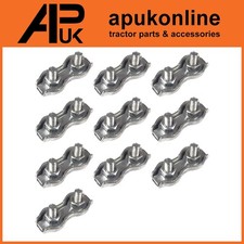 10x Metall Elektrozaun Poly Drahtseil Schnurverbinder Verbinder Verbindung 3mm