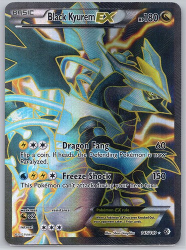 Black Kyurem EX (145 Full Art) Holofoil BCR 145/149 5ban Graphics LP