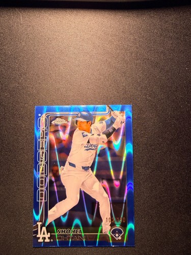 2025 Topps Chrome Shohei Ohtani Blue RayWave Refractor #103/150 Dodgers