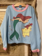 Vintage Disney The Little Mermaid Ariel and Sebastian Crewneck Size 8 Girls 90s