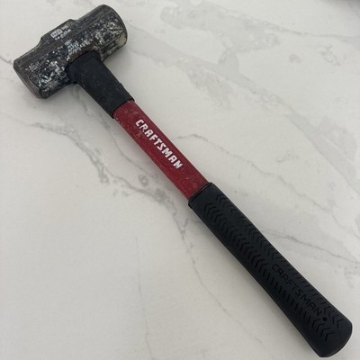 Sears Craftsman USA Huge 48oz Sledge Hammer 38261 Fiberglass Black Head 15.5 