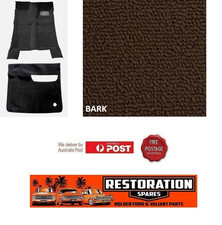 HOLDEN FX FJ SEDAN MOULDED BARK brown LOOP FRONT REAR & BOOT CARPET KIT read