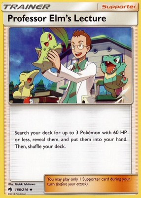 SM - Lost Thunder #188/214 Professor Elm's Lecture