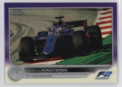 2022 Topps Chrome Formula 1 F2 Cars Purple Refractor /399 Marcus Armstrong yf0