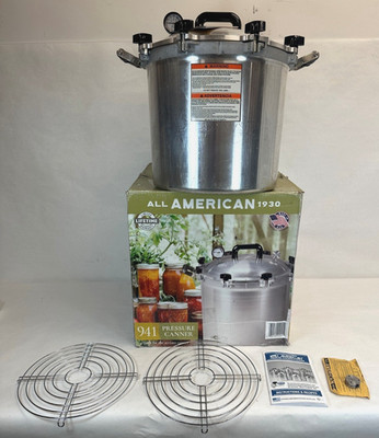 Used -All American 1930 41.5 qt. Pressure Cooker with 2 Racks -FREE SHIPPING