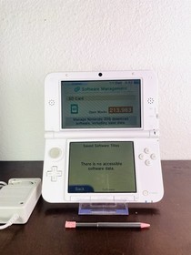 Nintendo 3DS XL Pink Handheld English Console Charger Stylus SD US TESTED READ
