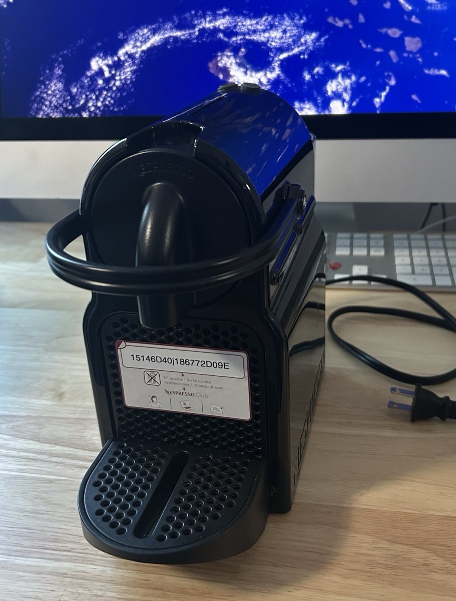 Nespresso Inissia D40 Espresso Maker Black Tested and complete