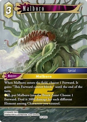 Near Mint FFTCG Malboro - 27-070C Journey of Discovery Final Fantasy TCG
