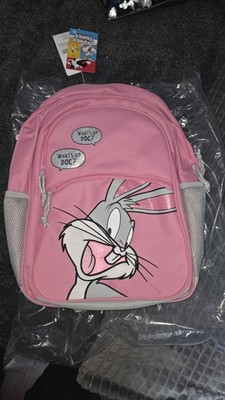 RONCATO Looney Tunes Backpack Junior Rucksack Bugs Bunny Rosa rosa hellgrau Neu