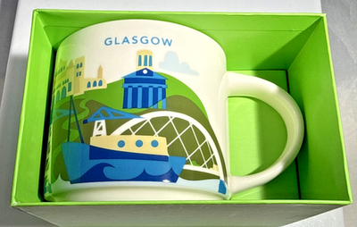 Starbucks Mok Glasgow STARBUCKS Glasgow You Are Here Collection Koffiemok – Magnetronbestendig, Officiële Merchandise STARBUCKS Glasgow Mok