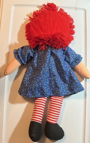 Poupée ancienne Tall Playskool 22" Raggedy Ann "Je t'aime coeur" bel état ! - Photo 5/6