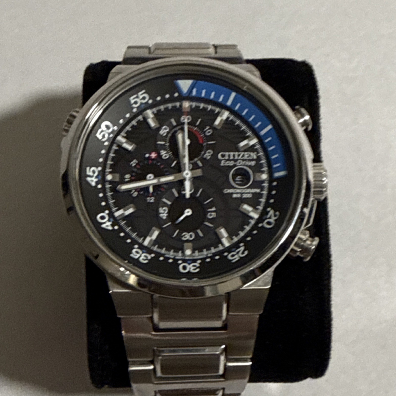 Citizen Eco-Drive Chronograph B612-S083125 WR200 Men’s Stainless Steel Watch
