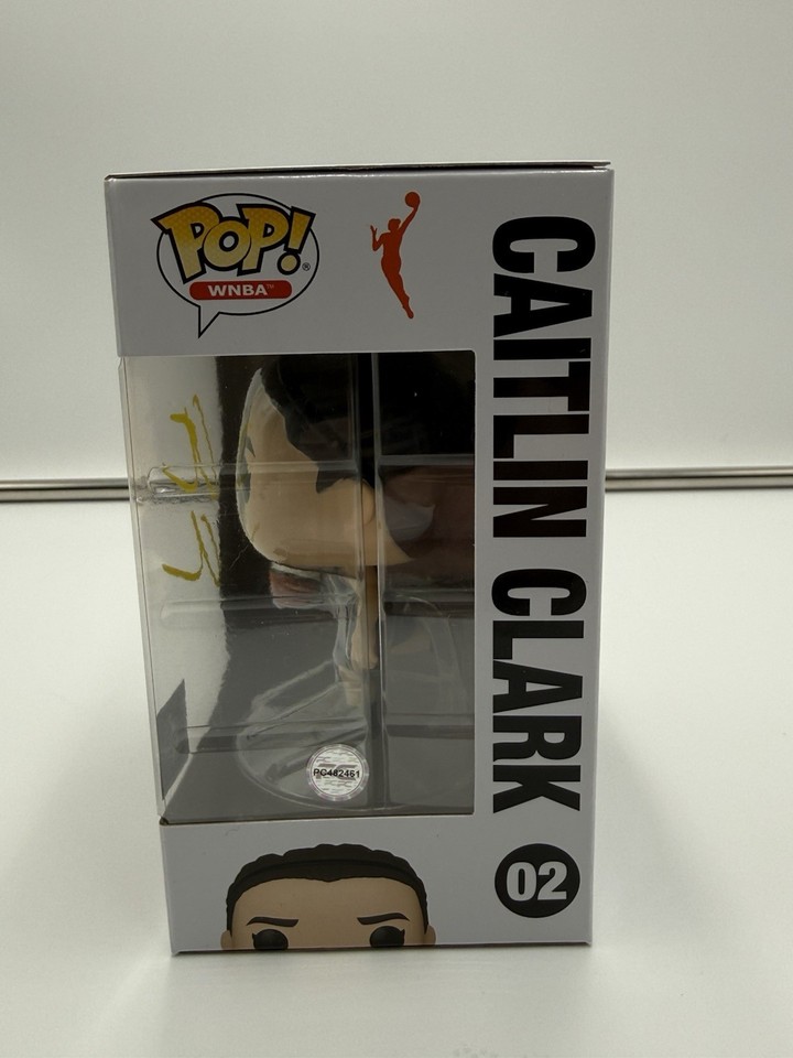 Caitlin Clark Signed Indiana Fever Funko Pop 02 WNBA AD