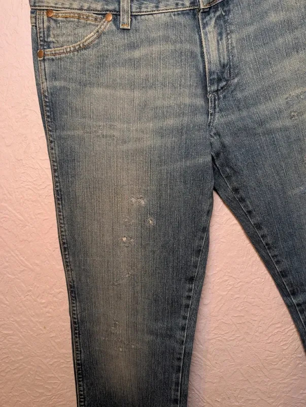 Vintage Wrangler Megan Super Low Bootcut Jeans W32 L34 image 3