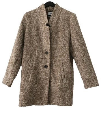Old Navy Womens Cozy Coatigan M Tobacco Leaf Wool Blend Casual Preppy Old  Money