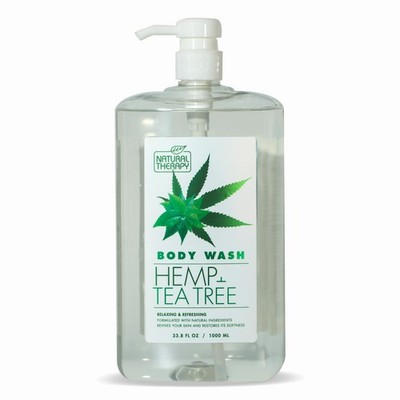 Natural Therapy Body Wash Hemp Tea Tree Cooling & Revitalizing 33.8oz