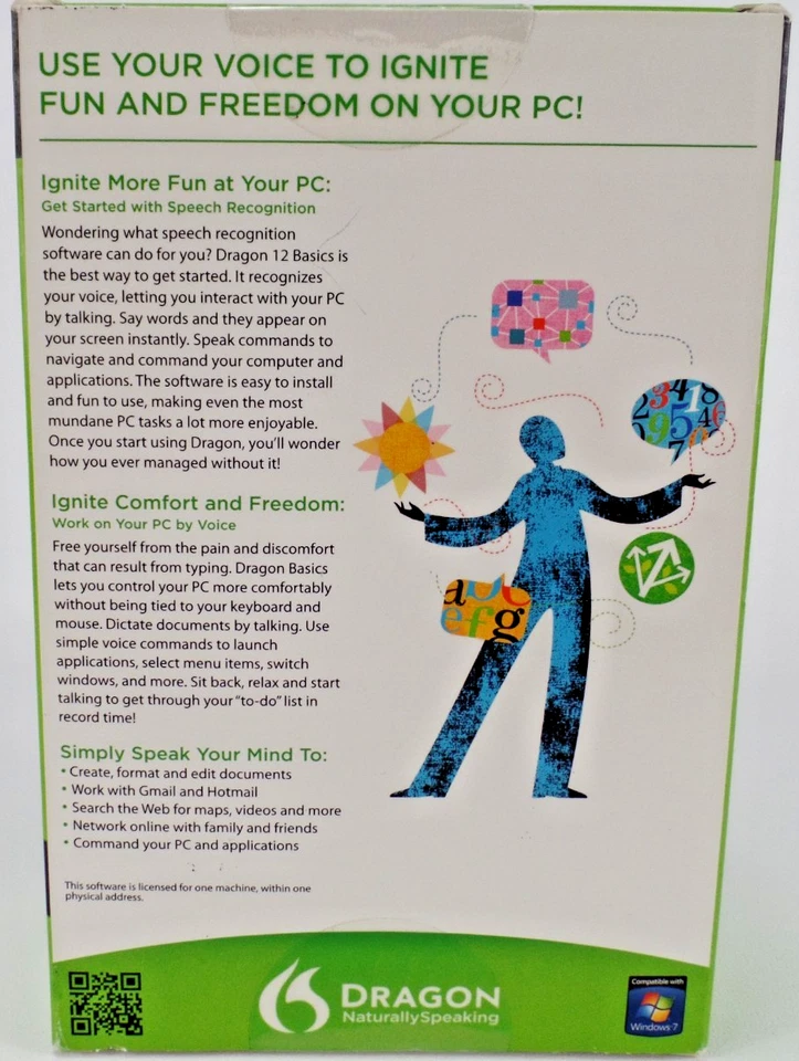 NUEVO Micrófono Nuance Dragon Naturally Speaking Basics versión 12 incluido Foto 2 de 4