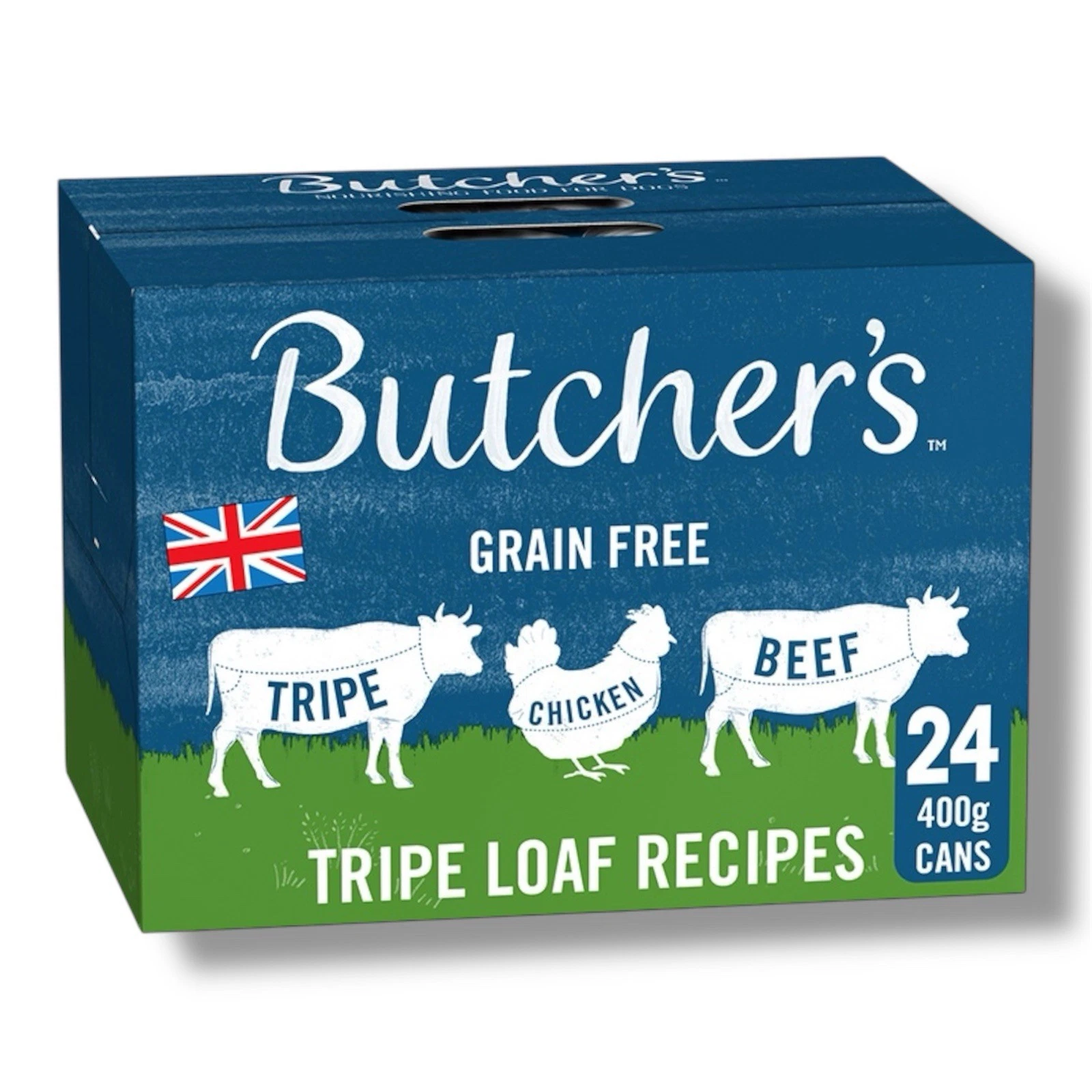 Butcher’s Grain Free Tripe Loaf Recipes Wet Dog Food Can 24 x 400g