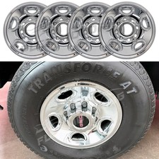 Chrome Skin Cover Overlay Set For 1999-2010 Silverado 2500 Hd 16 Steel Wheels Chrome Skin Cover Overlay Set For 1999-2010 Silverado 2500 Hd 16 Steel Wheels