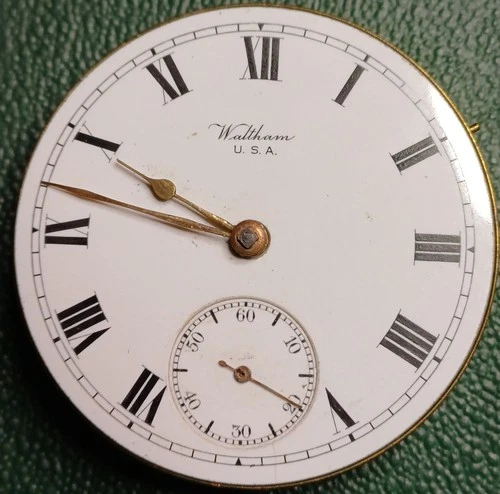 Antique Pocket Watch Movement Spares/repairs Am watch co Waltham USA 18450977