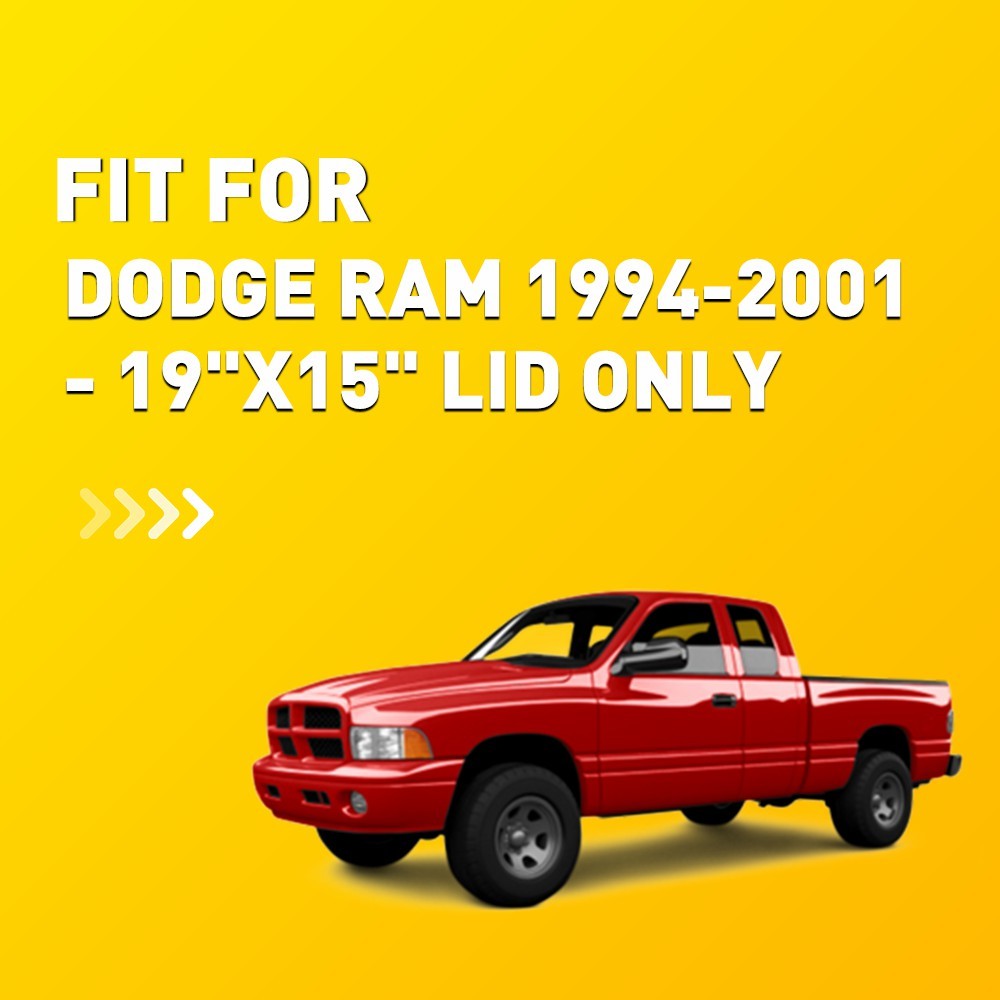 Center Console Lid Armrest Leather Cover Skin Black Fits For Dodge Ram 1994-2001