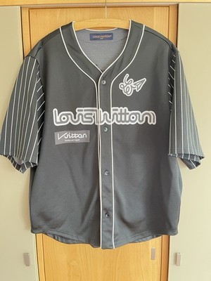 Orig. Louis Vuitton Mens Schwarze Baseball Hemdjacke 1AB5KY Gr L mit Rechnung