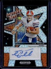 2025 Panini Prizm Draft Picks Tim Tebow Saturday Star Signatures Mojo Auto #/25