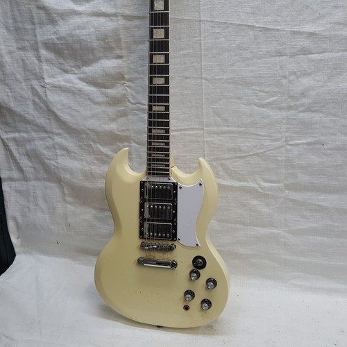 sg custom electric guitar white