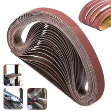 27PCS 1 x 30 in 60 80 100 120 150-400 Grit Sander Belt Sandpaper Sanding Belts