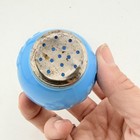 Antique Fostoria Flower Sprig Blue Opal Glass Shaker c1897 Original Lid — photo 6