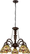 Chloe Lighting ANISOPTERA Purity 5-Light Dark Bronze Finish Large Chandelier 27"