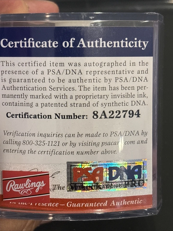 Manny Machado Signed Official MLB Baseball PSA COA San Diego Padres Orioles - Image 4 of 4