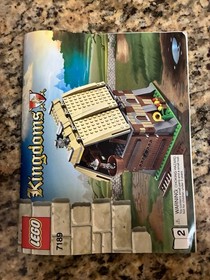 LEGO 7189 Kingdoms Castle Mill Village Raid Incomplete Set Instructions & Barn