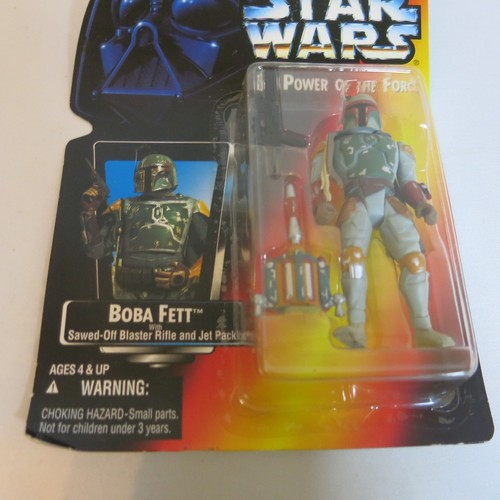 Vtg 1995 Star Wars Boba Fett Power of the Force New Kenner 95982 Action Figure - Picture 6 of 9