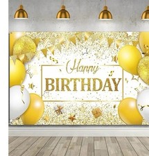 Happy Birthday Decoration Backdrop Banner