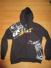 Ski-Doo Team BRP full Zip Up Hoodie Adult XL Black Snowmobile Sweatshirt Rotax