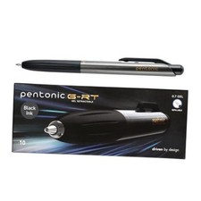 G-RT Retractable Gel Pens, 10 Count Ink, 0.7 mm 1 Count Pack of 10 Black