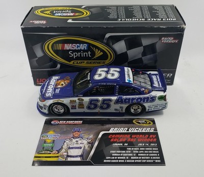 Brian Vickers #55 Aaron's Loudon Win 2013 1/24 Camry DIN#111 of 500