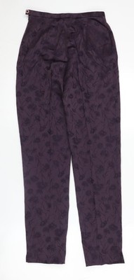 Cinoche Damen lila Blumen Hose, Größe 10