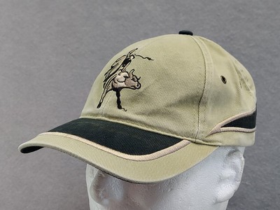 Vintage Professional Bull Riders Hat Cap Embroidered PBR Logo Star w/ Bull Rider