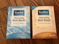 VASELINE Set Of 2 Intensive Care Moisturizing Bath Beads Soothing 24 Oz X 2