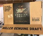 Vintage Overhead Suspended Miller Genuine Draft Beer Case Light Man Cave Pub Bar